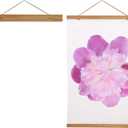 Aynoo Magnetic Poster Hanger Frame, 16x20 16x24 16x22 Poster Frame, 16 Inch Wide Magnetic Poster Hanger Picture Frame,Teak Wood,1Pack