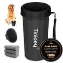 Dog Paw Cleaner for Large Dogs, Dog Paw Washer, Muddy Paw Cleaner, Pet Foot Cleaner, Dog Paw Protector Kit (Black)