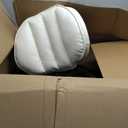 Cross Legged Office Chair, Ergonomic Cloud Criss Cross Desk Chair, Meditation Chair with Wheels, Height Adjustable Seat for ADHD, Wide Kneeling Chair with Back Support (Beige)