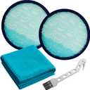 Replacement Filter Compatible with Hoover Wind Tunnel XL Pet Bagless Upright Vacuum 304087001 Fits UH71107, UH71250, UH72625, UH70605 and More  2 Filters + 1 Cleaning Brush + 1 Microfiber Cloth