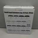 Youngever 18 Pack 1 Cup Small Food Containers with Lids, 8 Ounce Food Storage Containers, Condiment, and Sauce Containers with Lids Labels (Urban Colors)