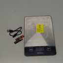 Atogou Food Scale - 33lb Digital Kitchen Scale Ounces Grams, Rechargeable & Full-View Display, Water-Resistant, Batteries or USB-C Charging, Stainless Steel, for Cooking, Meal Prep, Package (Black)