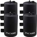 ZNCMRR Canopy Water Weight Bag 4 Pack 88 LBS Water Tent Weights Set of 4 Leg Weights for Gazebo Pop Up Canopies Tent (10L Black)