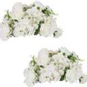 White Flowers Balls for Centerpieces: 2 PCS 14.2" Diam Flower Centerpieces for Tables in Wedding Reception Decorations Arrangement for Party Celebration Planners