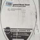 KOHLER 20110-0 Brevia, Slow Close Toilet Seat, Elongated Toilet Seat, Grip-Tight Bumpers Quick-Attach Hardware, White
