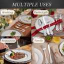 WDF 360 Pieces Silver Plastic Silverware- Disposable Flatware - Heavyweight Plastic Cutlery- Includes 120 Forks, 120 Spoons, 120 Knives for Christmas