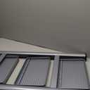 XinSunho 3 Step Ladder, Folding Step Stool with Anti-Slip Wide Pedal, Portable Sturdy Steel Ladder 3 Steps, 330lbs Safety Kitchen & Household Ladder (Gray)