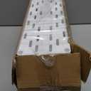 SPACEKEEPER Slim Rolling Storage Cart 4 Tier Bathroom Organizer Mobile Shelving Unit Utility Cart Tower Rack for Kitchen Laundry Narrow Places, White