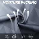 uideazone Mens Golf Shirt Dry Fit Athletic Polo Shirts Moisture Wicking Performance 3D Print Short Sleeve (White)