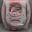 Foldable Baby 5-in-1 Activity Walker - Rocker, Activity Center, Bouncer, Seat Walker, Push Walker - Adjustable Speed Rear Wheels and Height Toys Ages 6-18 Months(Pink)