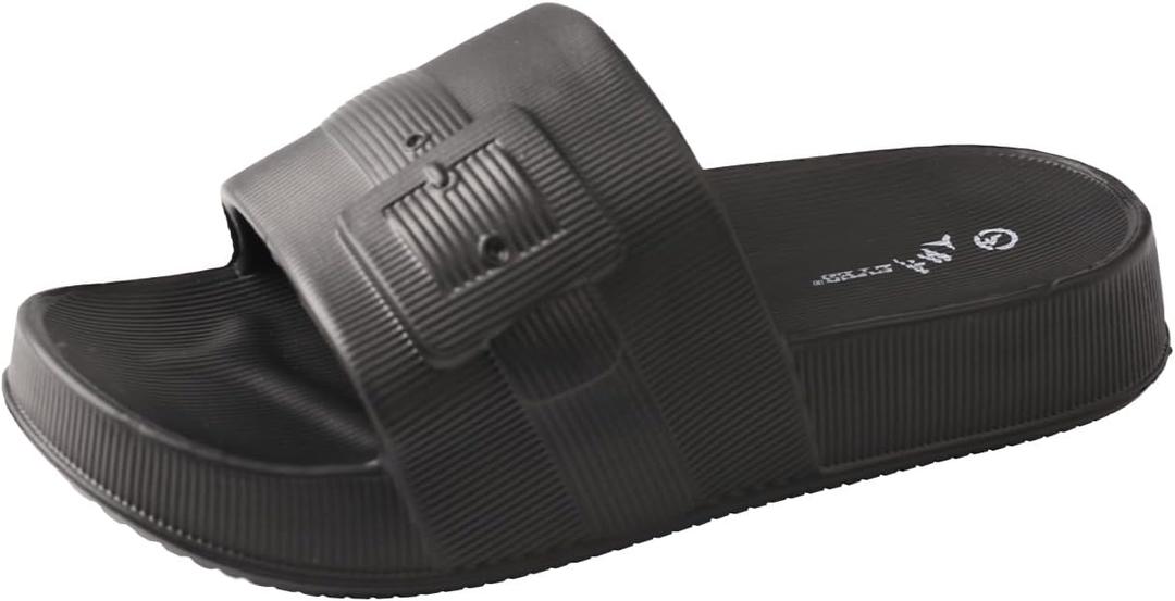 TMA EYES Cloud Slippers for Women, Shower Shoes Indoor Bathroom Sandals, Ultimate Comfort, Lightweight, Non-Slip, Size 40-41