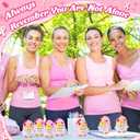 Suncalla 3 Pieces Breast Cancer Gifts for Women Handmade Emotional Funny Cute Duck Support Positive Pink Ribbon Duck Inspirational Awareness Cancer Gifts for Women Survivors Patients