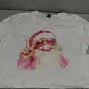 Santa Claus Blowing Bubble Gum Pink Sunglasses Christmas T-Shirt
