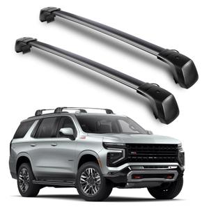 350 LBS Roof Rack Cross Bars Compatible with Chevy Tahoe 2021-2026, Chevrolet Suburban, GMC Yukon XL, Cadillac Escalade ESV Lockable Aluminum Rails Rooftop Bike Snowboard Skiboard Luggage Carrier