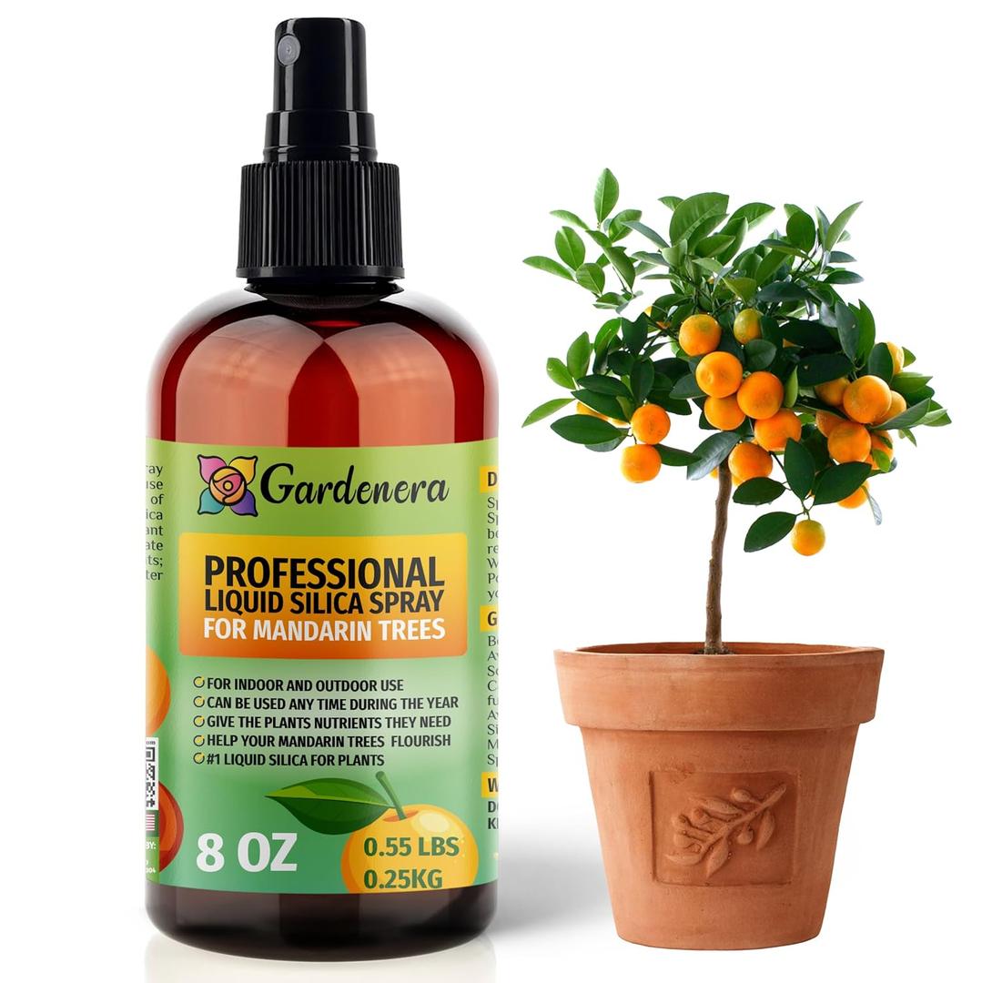 Liquid Silica Boost Fertilizer and Supplement Spray for Mandarin Trees  Pre-Mixed, Ready-to-Use Liquid Silicon Plant Superfood Mist for Indoor & Outdoor Plants  8oz