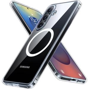 TORRAS Magnetic Shockproof for Samsung Galaxy S26 Plus Case, Fit for MagSafe,12FT Military Grade Protection, Anti-Yellowing Slim Magnetic for Samsung S26+ 6.7'' 5G Phone Case 6.7", Diamond Clear