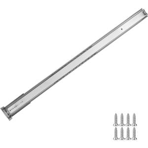 LONTAN 1 Pcs Center Mount Drawer Slides Bottom Mount for Cabinet and Dresser 22 Inch Heavy Duty Drawer Rails 15.5" Extension Glide Track