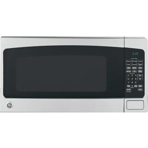 GE Compact Countertop Microwave Oven, 0.7 Cubic Ft., 700-watt Capacity, 6 Auto Cooking Settings, Child-Lock Technology, Dorm Room or Apartment, Stainless Steel