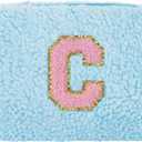 Belt Bag with Initials,Fanny Packs Crossbody Bags for Women Girls Kids,Birthday Graduation Gifts for 5 6 7 8 9 10 11 12 13 14 15 16 Year Old Girl,Trendy Cute Purse Stuff - C, Blue