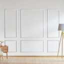 Peel and Stick Wall Molding Kit, Accent Wall Panels for Interior Wall Decor with Double-Sided Tape, 3 Set Pre-Cut PS Wainscoting Panels (50 * 40 in)