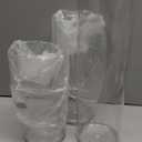 3 Pcs Acrylic Clear Cylinder Flower Vase for Plants Bouquet, Unbreakable Hurricane Tall Large Plastic Vases for Wedding Centerpieces, Hydroponic Decor Base Set of 3 (H 8" + H 10" + H 12" No Flowers)