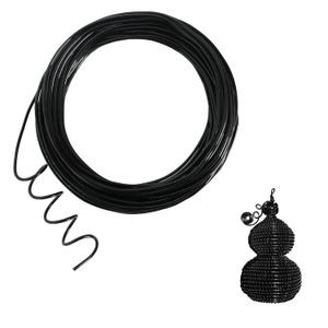 50 Feet Black Aluminum Craft Wire, 12 Gauge 2mm Thickness Sculpting Wire, Armature Wire for Sculpting, Bendable Metal Craft Wire for Making Dolls Skeleton DIY Crafts