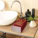 Whaline Merry Christmas Guest Paper Napkin Red Gold Foil 3 Ply Disposable Napkin Xmas Tree Dinner Hand Napkin Towel for Winter Party Supplies Table Decor, 80Pcs