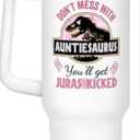 GINGULMINA Aunt Gifts from Niece, Nephew - Birthday, Mothers Day, Christmas Gifts for Aunt - Gift Ideas for Auntie, Aunty - Presents for Aunts, Promoted to Aunts - 40 Oz Stainless Steel Tumbler