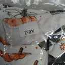 Halloween/Thanksgiving Little Girl Dress Pumpkin Long Sleeve Dresses Fall Outfits 2-9T (White)
