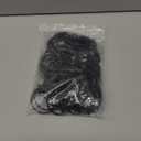 44pcs Curtain Rings with Clips Hooks 1.5 inch Rustproof Matte Metal Stainless Steel Drapery Rings for Tension Rod Bracket Eyelets Decorative Hangers, Vintage Black (1.5" Interior Diameter)