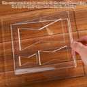 chiazllta 8 in 2 Butterfly Router Templates Guide for Woodworking Decorative with Frame 8 x 7 inch Transparent Butterfly Inlay Template Set Decorative Acrylic Router Bowtie Jig Kit for Precise Cuts