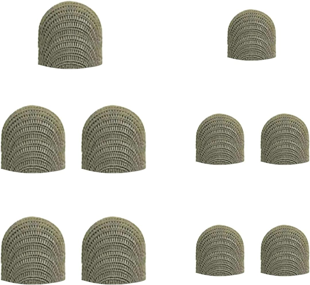 Bopomofo Replacement Fiber Mesh Tips for Stylus Pens - 10 Pieces Stylus Tips, Stylus Pen Tips, Fine Tip Stylus Replacement Tips, Touch Screen Tips (F-Metallic color)