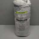 Bedsure GentleSoft Sherpa Fleece Twin Size Blanket for Couch, Non-Heated, Thick and Warm Throw for Women and Men, Soft Fuzzy Plush Twin Blanket for Winter, Light Grey, 60x80 Inches