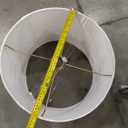 Shallow Drum Hardback Lamp Shade, Linen Eggshel 16"