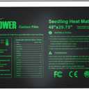 iPower 48" x 20.75" Seeding Heat Mat with Thermostat Temperature Adjustable Knob, Warm Hydroponic Indoor Gardening Plant Germination Pad,