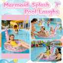 Ginkago Pool Floats Inflatable Swimming Rings Mermaid Tail Tubes Glitters Water Party Summer Beach for Kids and Adults