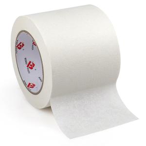 BOMEI PACK 4 inch White Masking Tape, Paint Masking Paper, 55 yds Length x 4" Width, Multi-Surface Adhesive Painting Tape, for Painting, DIY, Arts, Crafts, Labeling