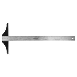 Pacific Arc 24 Inch T Square, Traditional Stainless Steel, Graduated Inch and Pica