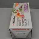 Mueller Pro-Series 10-in-1, 8 Blade Vegetable Chopper, Onion Mincer, Cutter, Dicer, Egg Slicer with Container, French Fry Cutter Potato Slicer, Home Essentials, Salad Chopper White Sand/Green