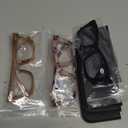 REAVEE Oprah Style Reading Glasses for Women, Blue Light Blocking Stylish Oversized Computer Readers Spring Hinge (Black/Pink Leopard/Brown)