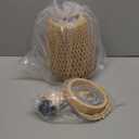 Bamboo Pendant Light Fixture One-Light Adjustable Boho Basket Handmade Woven Mini Pendant Lighting for Kitchen Island Sink Farmhouse Home (Natural-5)