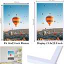 JCJMY 16x23 Picture Frame White for Poster Photo Picture, Horizontal and Vertical Formats for Wall Hanging, 16 x 23 Wall Gallery Poster Photo Frame for 16 by 23 Photos Posters, White