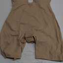 SHAPSHE Backless Shapewear Strapless Deep U Plunge Bodysuit for Women Built In Bra Tummy Control Low Back Body Shaper (X-Large, Tan)