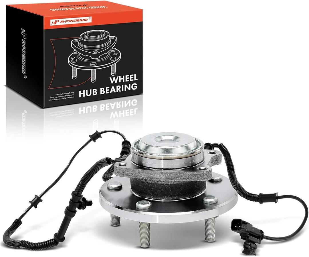 A-Premium Rear Wheel Bearing and Hub Assembly with ABS & 5-Lug Compatible with Dodge Grand Caravan 2012-2020 & Chrysler Town & Country 2012-2016 & Ram C/V & Volkswagen Routan