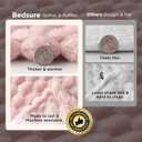 Bedsure Large Throw Blanket for Couch - 350GSM Fluffy Plush Bubble Blanket for Bed Home Room Decor, GentleSoft Cute Fleece Soft Cozy Gifts for Women Girls, Pink, 50x70 Inches