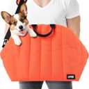 UTEE Dog Bag Carrier for Medium Dogs, 3-in-1 Car Seat, Travel Pets Purses Over 20lbs& Bed, Adjustable Leashes Ideal for Corgi, Shiba Inu, French Bulldog, Beagle | Washable & Stylish Pet Purse Carrier