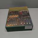 4 Pcs Christmas Tree-Shaped Flameless Taper Candles with Remote and Timer, 9.8'' Real Wax LED Window Candlesticks, 3D Flame Wick Battery Operated Christmas Tree Candles for Holiday Decoration (Green)