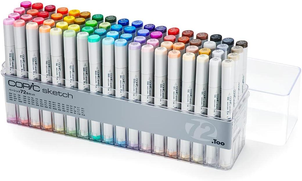 Copic Sketch Basic 72 Color Set