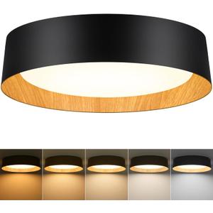 Flush Mount Ceiling Light, 13in Modern Ceiling Light 5 Color Temperature