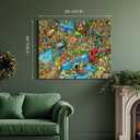 Jigsaw Puzzles for Adults, 1000 Pieces Ocean Park Puzzle, Cartoon Painting Challenging Puzzles for Family Activity Game Nights Gifts Fidget Stress Relief